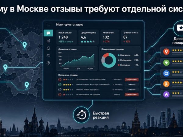 Мониторинг отзывов в Москве: как выстроить систему и не пропустить негатив