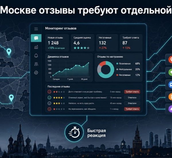Мониторинг отзывов в Москве: как выстроить систему и не пропустить негатив